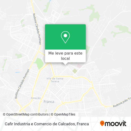 Cafir Industria e Comercio de Calcados mapa