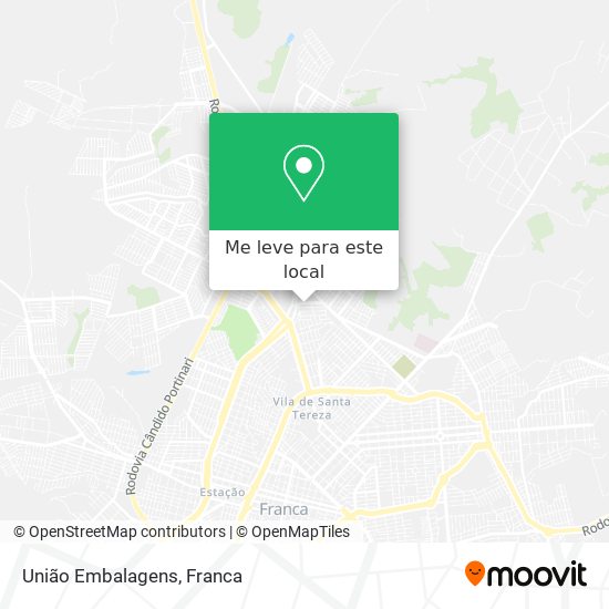 União Embalagens mapa
