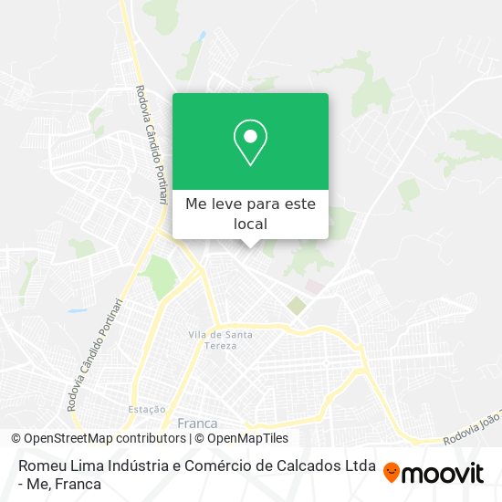 Romeu Lima Indústria e Comércio de Calcados Ltda - Me mapa