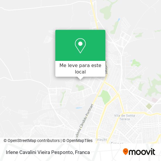 Irlene Cavalini Vieira Pesponto mapa