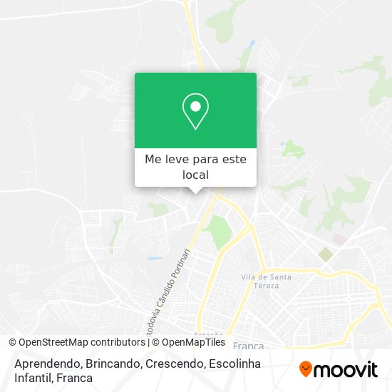 Aprendendo, Brincando, Crescendo, Escolinha Infantil mapa
