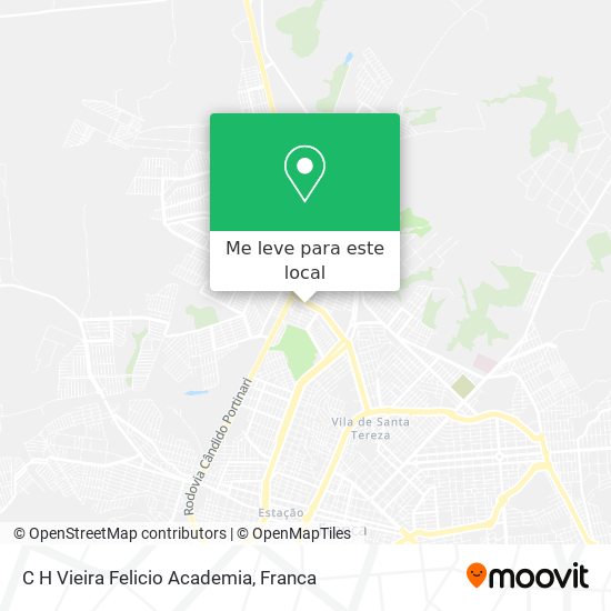 C H Vieira Felicio Academia mapa