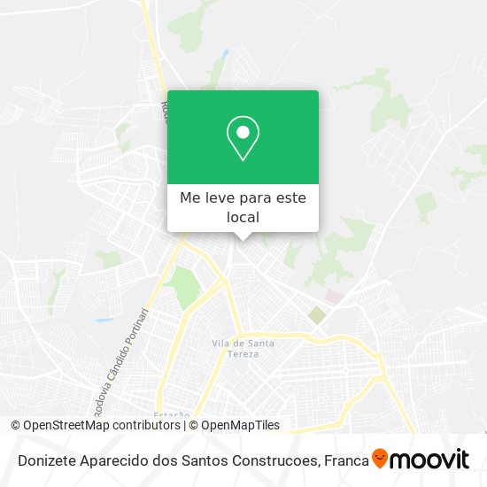 Donizete Aparecido dos Santos Construcoes mapa