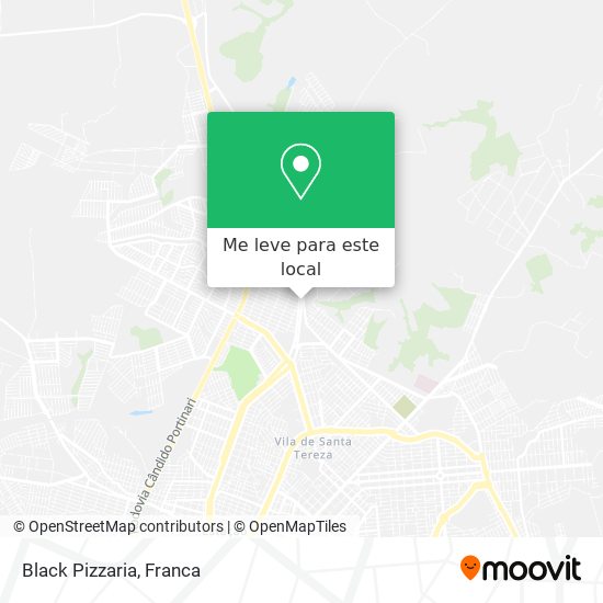 Black Pizzaria mapa