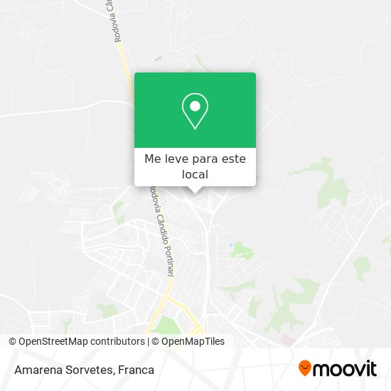 Amarena Sorvetes mapa