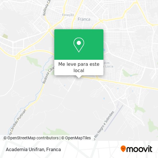 Academia Unifran mapa