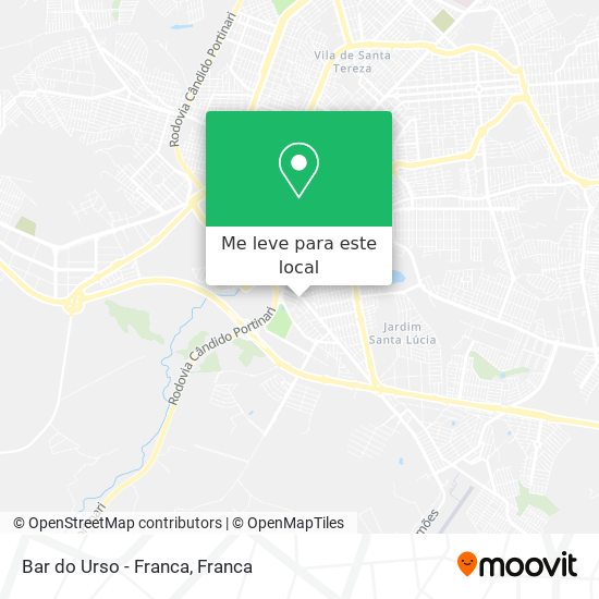Bar do Urso - Franca mapa