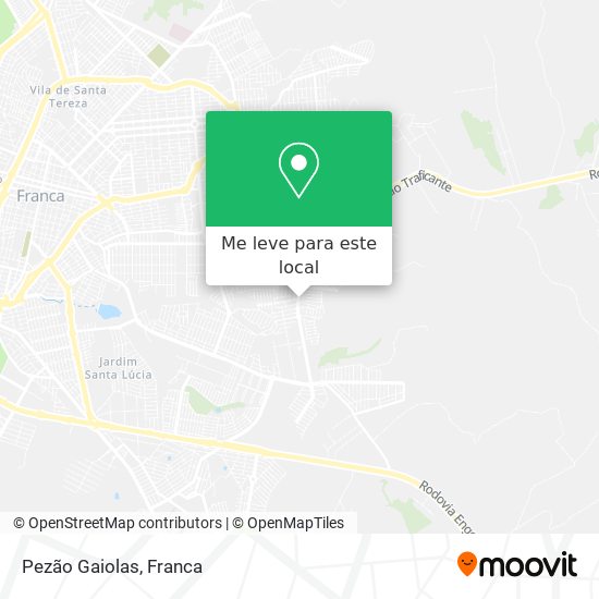 Pezão Gaiolas mapa