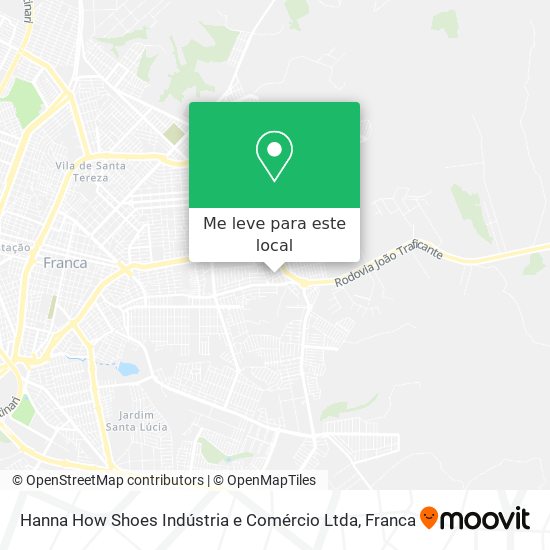 Hanna How Shoes Indústria e Comércio Ltda mapa