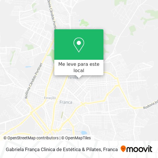 Gabriela França Clinica de Estética & Pilates mapa