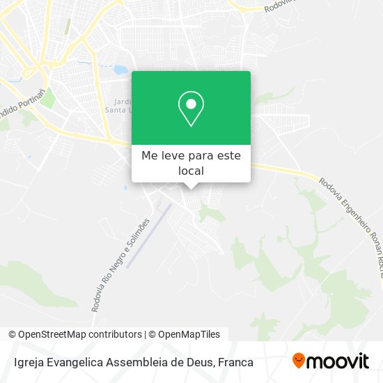 Igreja Evangelica Assembleia de Deus mapa