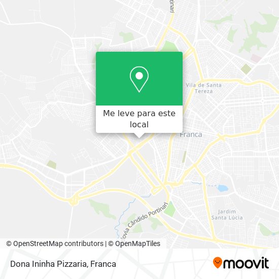Dona Ininha Pizzaria mapa