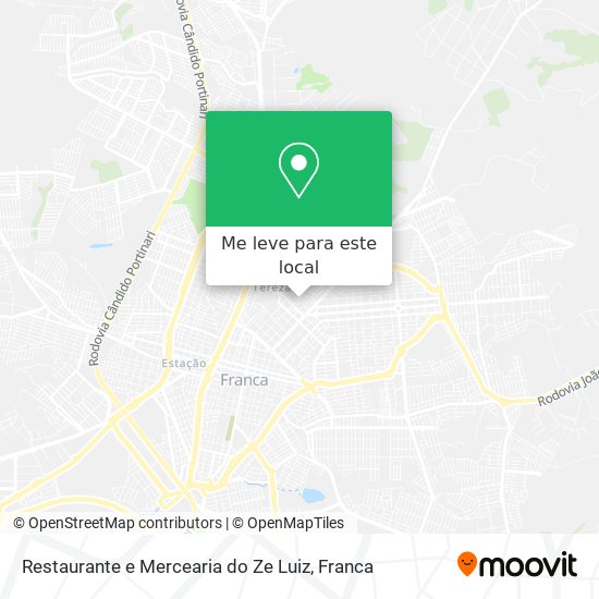 Restaurante e Mercearia do Ze Luiz mapa