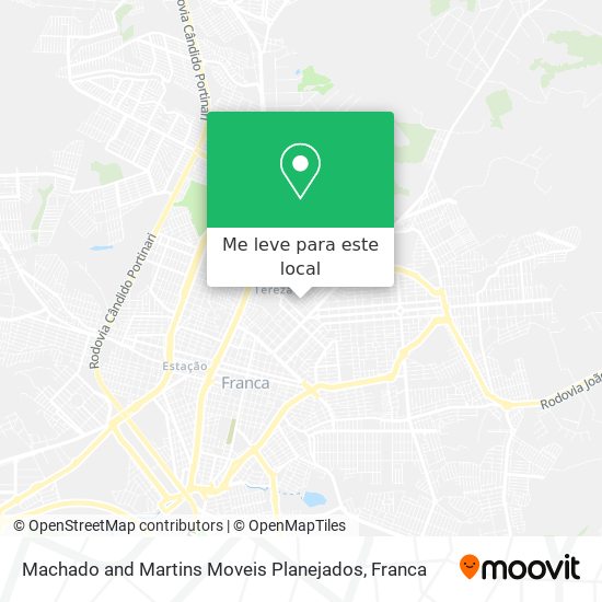 Machado and Martins Moveis Planejados mapa