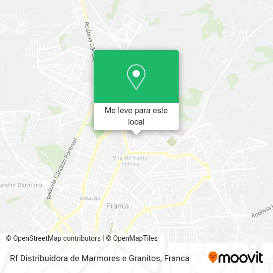 Rf Distribuidora de Marmores e Granitos mapa