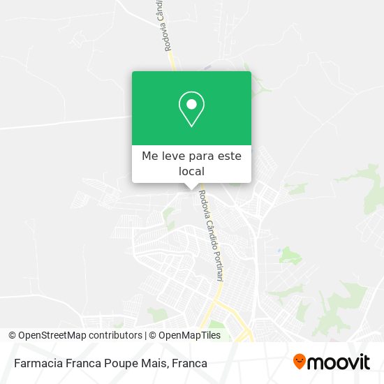 Farmacia Franca Poupe Mais mapa