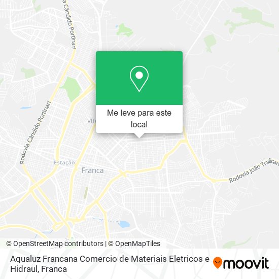 Aqualuz Francana Comercio de Materiais Eletricos e Hidraul mapa