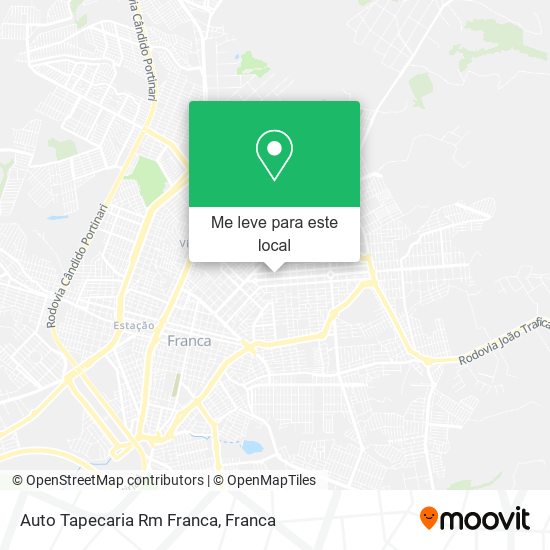 Auto Tapecaria Rm Franca mapa
