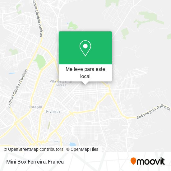 Mini Box Ferreira mapa