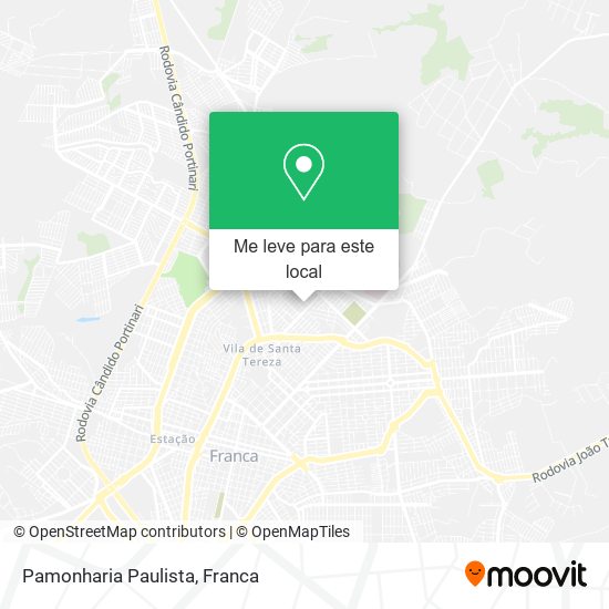 Pamonharia Paulista mapa