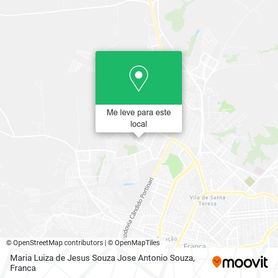 Maria Luiza de Jesus Souza Jose Antonio Souza mapa