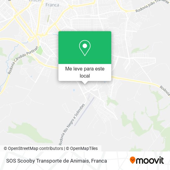 SOS Scooby Transporte de Animais mapa