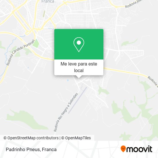 Padrinho Pneus mapa