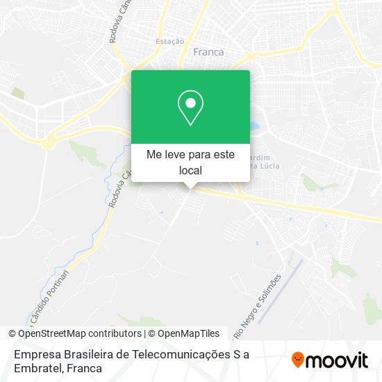 Empresa Brasileira de Telecomunicações S a Embratel mapa