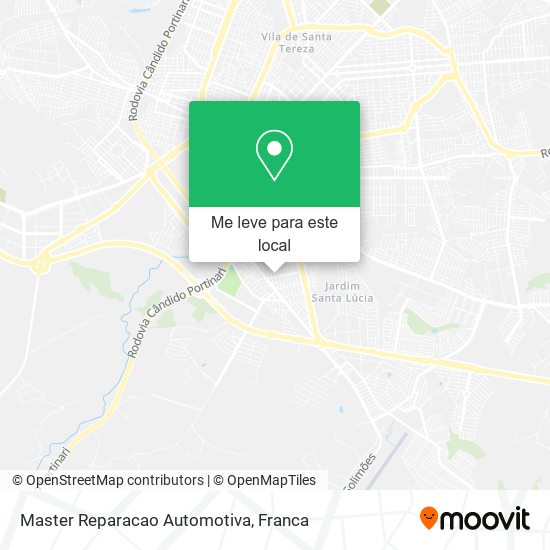 Master Reparacao Automotiva mapa