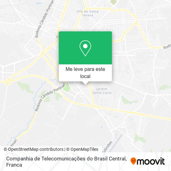 Companhia de Telecomunicações do Brasil Central mapa