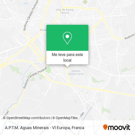 A.P.T.M. Aguas Minerais - Vl Europa mapa