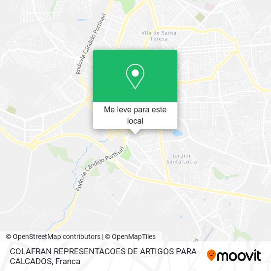 COLAFRAN REPRESENTACOES DE ARTIGOS PARA CALCADOS mapa