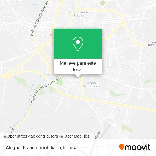 Aluguel Franca Imobiliaria mapa