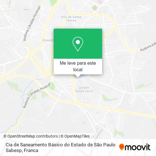 Cia de Saneamento Básico do Estado de São Paulo Sabesp mapa