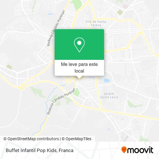 Buffet Infantil Pop Kids mapa