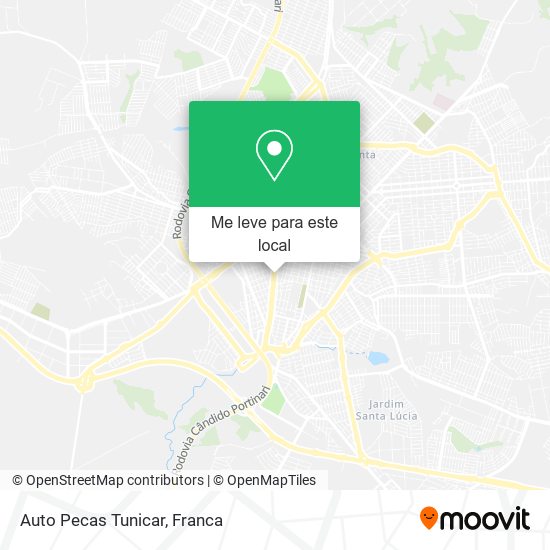 Auto Pecas Tunicar mapa