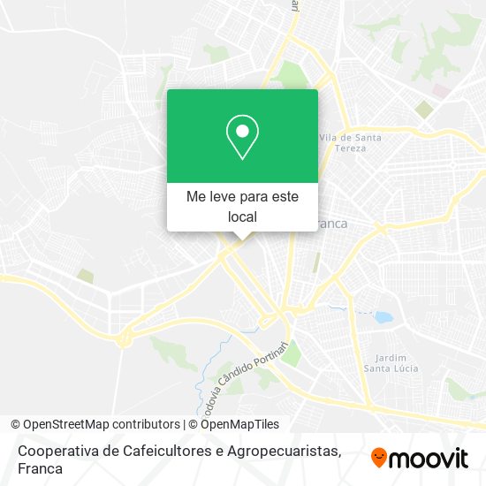 Cooperativa de Cafeicultores e Agropecuaristas mapa