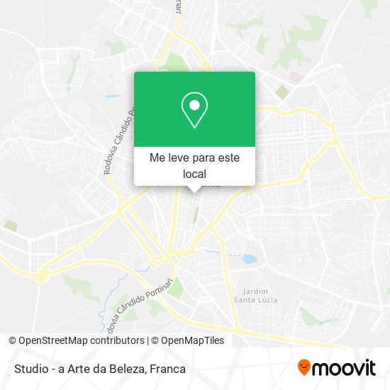Studio - a Arte da Beleza mapa