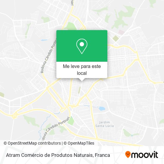 Atram Comércio de Produtos Naturais mapa