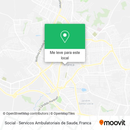 Social - Servicos Ambulatoriais de Saude mapa