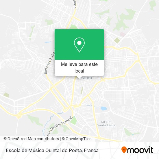 Escola de Música Quintal do Poeta mapa