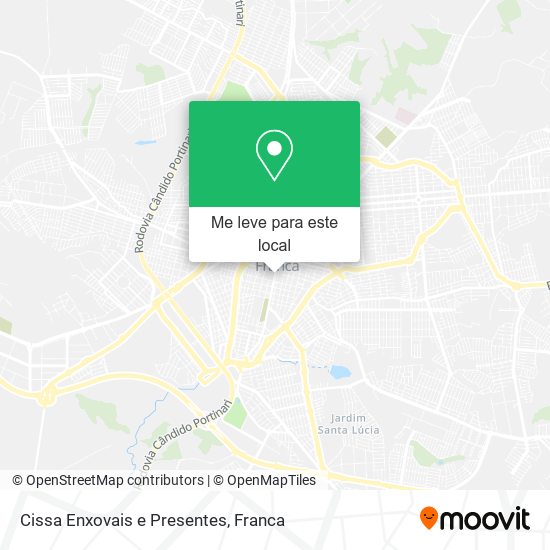 Cissa Enxovais e Presentes mapa