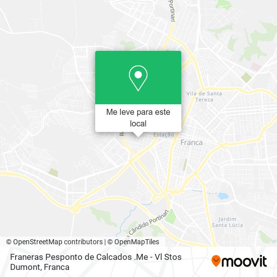 Franeras Pesponto de Calcados .Me - Vl Stos Dumont mapa