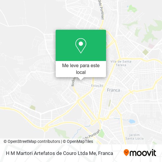 H M Martori Artefatos de Couro Ltda Me mapa