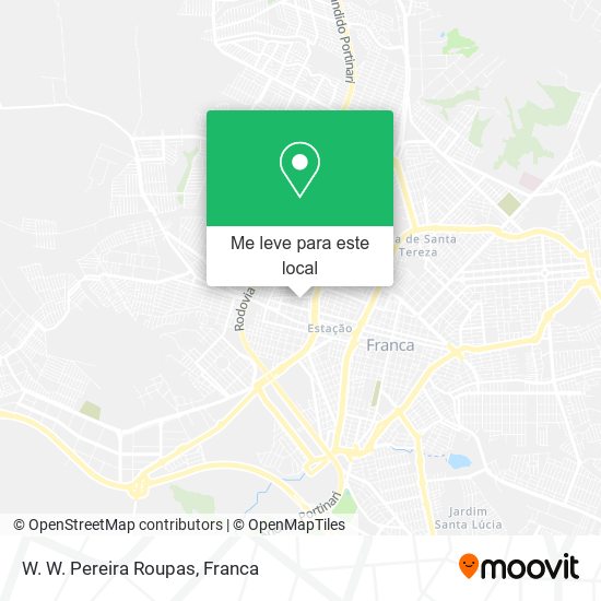 W. W. Pereira Roupas mapa