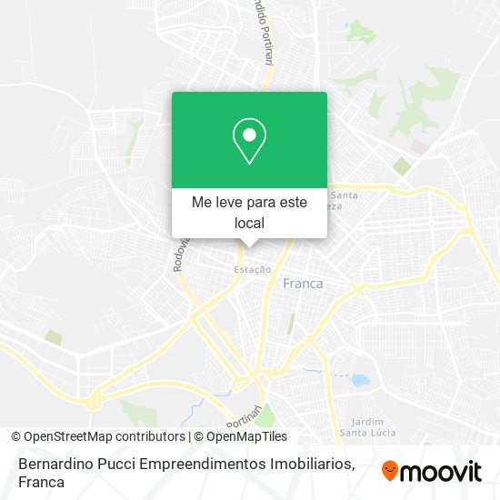 Bernardino Pucci Empreendimentos Imobiliarios mapa