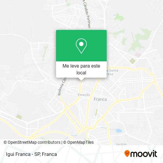 Igui Franca - SP mapa
