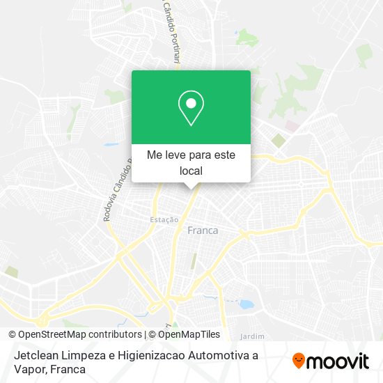 Jetclean Limpeza e Higienizacao Automotiva a Vapor mapa
