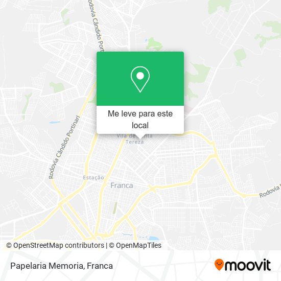 Papelaria Memoria mapa