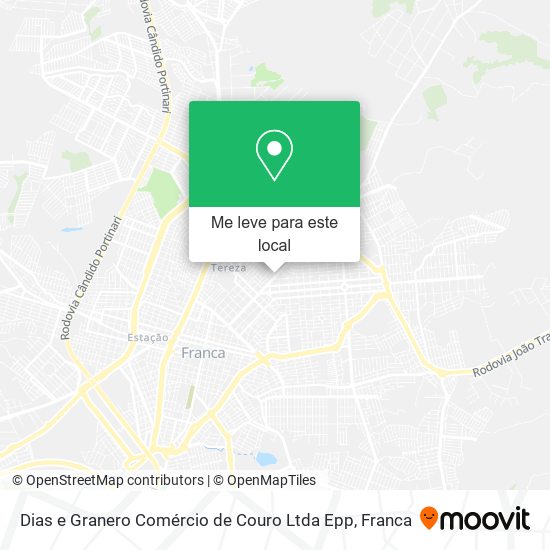 Dias e Granero Comércio de Couro Ltda Epp mapa